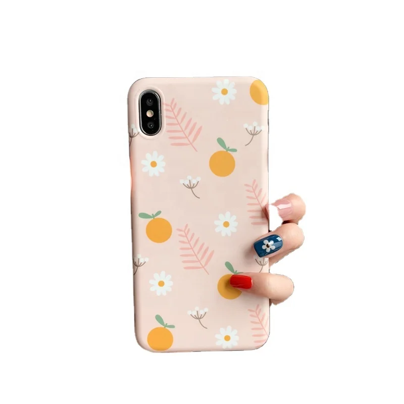 

Colorful Daisy Flower Anti-Scratch Shock Proof Epoxy and TPU Case Compatible for iphone X XS XR phone case pressed flower, Custom pattern
