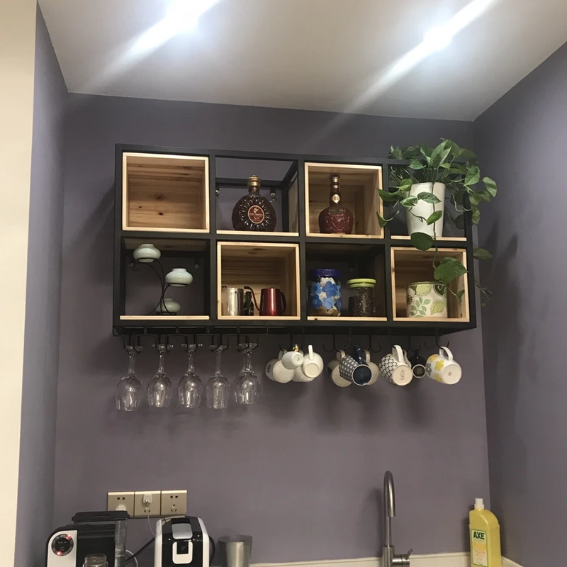 Black Simple Iron Work Frame Iron Frame Iron Frame Black Gold Wall Decorative Shelf