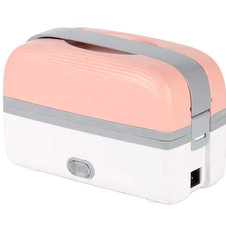 

Competitive Price Electric Lunch Box 2 in 1 Portable Food Warmer for Car Truck Work Home Removable Food-Grade Stainless Steel 1L, Pink