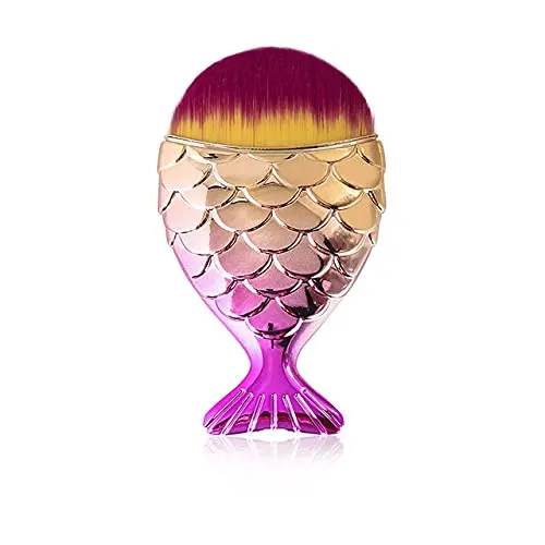 

Manufacturer Supply 1 Piece Single Purple Yellow Makeup Brush, As picture