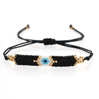 

Hot Bohemian Style Elastic Adjustable Length Miyuki Seed Bead Bracelet