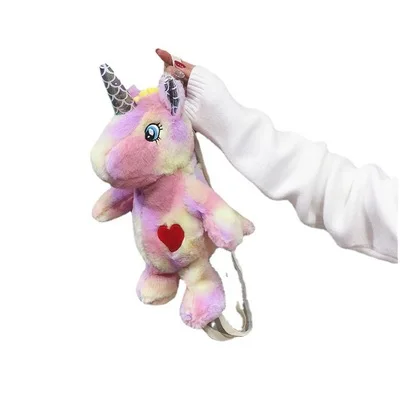 

Wholesale cheap Unicorn girls backpack stylish doll bag shopping backpack cute bags for kids, 4 colors