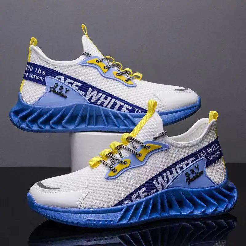 

New listing shock absorption comfortable lace-up men's fashion sneakers, Mixed