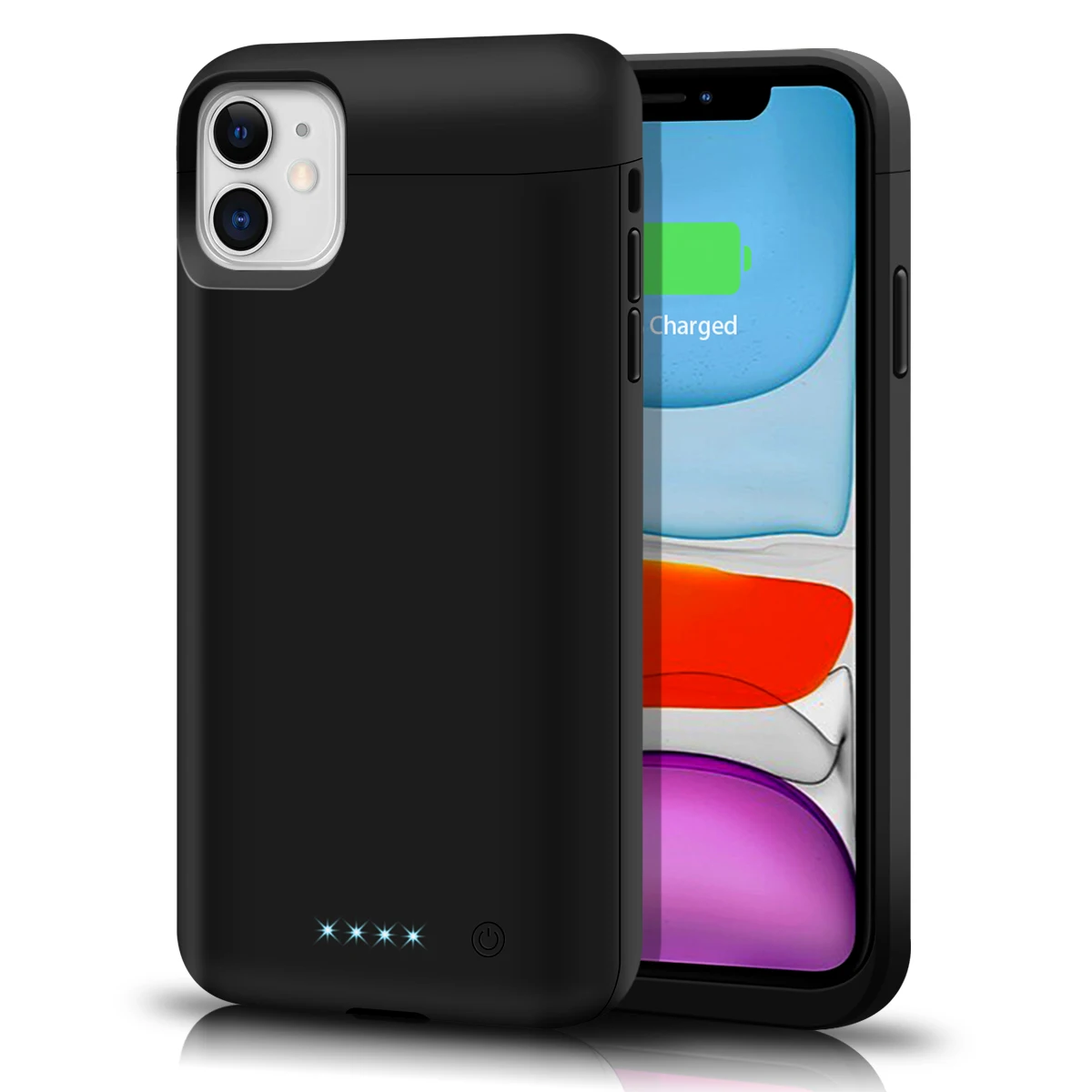 

Battery Case for iPhone 11 Newest 6200mAh Protective Portable Charging Case Rechargeable Extended Battery Pack for Apple, Black