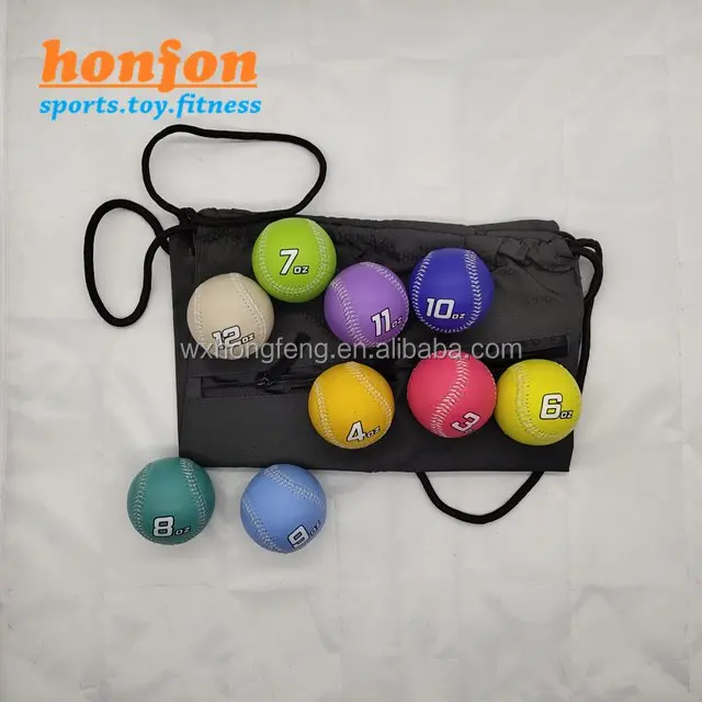 9" Perimeter 9oz Leather Weighted Sand Filled Balls For Baseball And