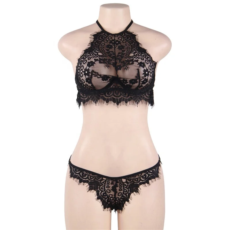 

B24413A Sexy underwear luxury lace sexy bra set sexy underwear, Black, white