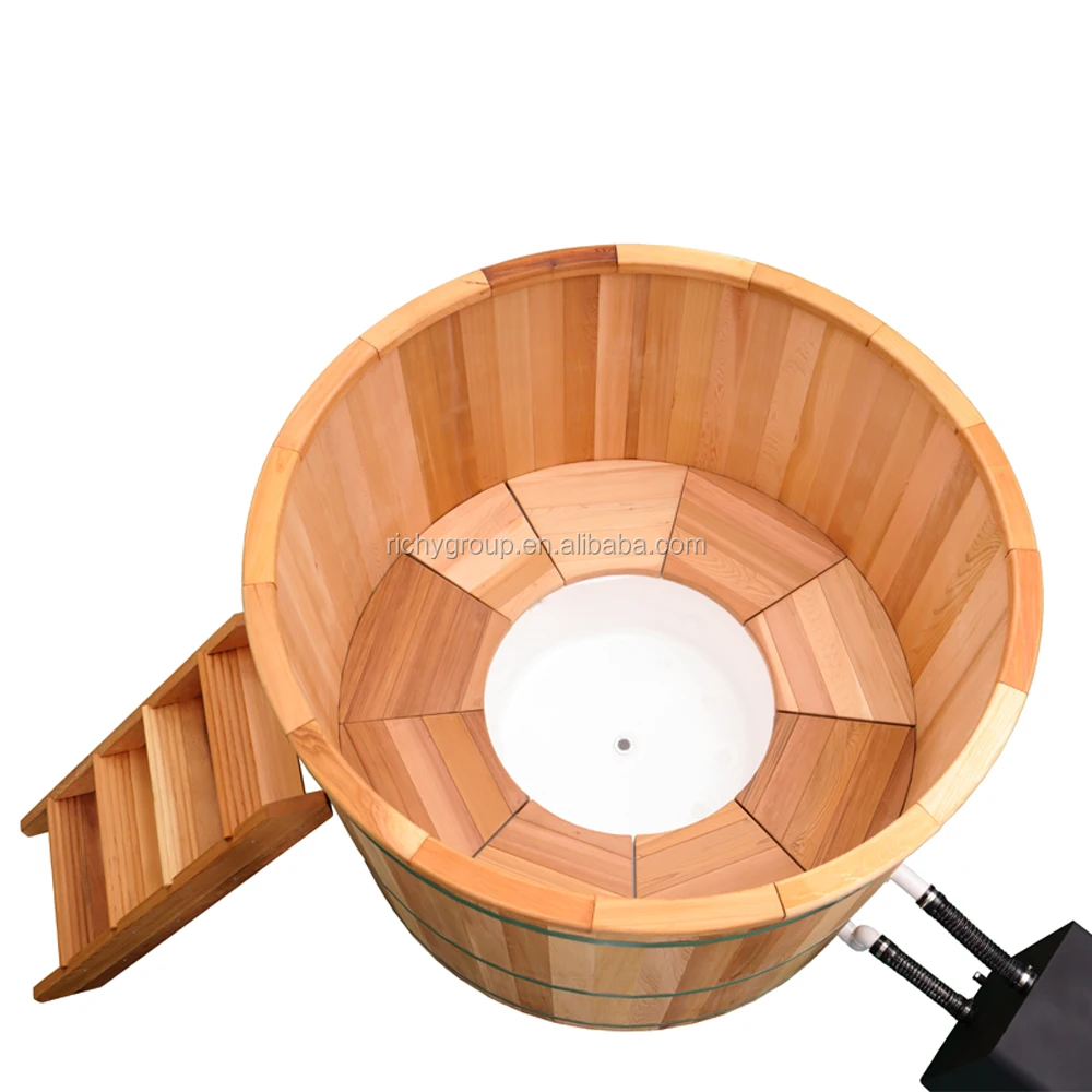 Manufacturers Custom Outdoor Wood Fired Hot Tub Traditional Western Red