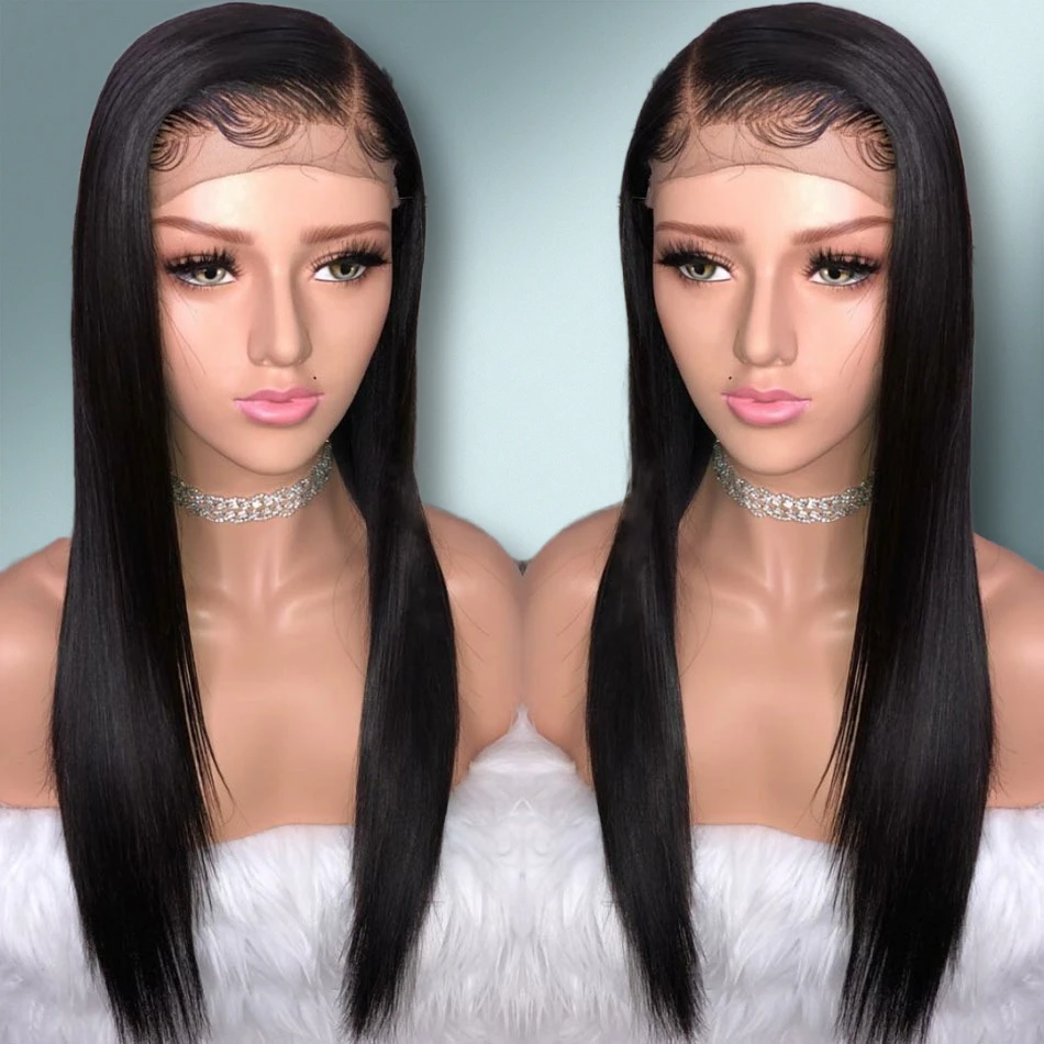 

Perruque en cheveux naturels 100% Virgin Human Hair Black Wigs