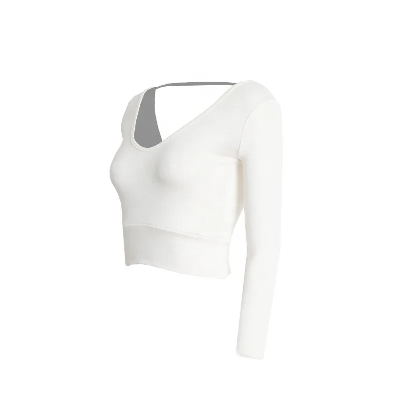 

Hot Sale Plus Size Women Gym Sport Set Women Fitness Crop Tops Yoga Long Sleeve Leggings Sets