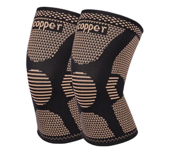 

Elastic nylon charcoal knee support brace keep warm