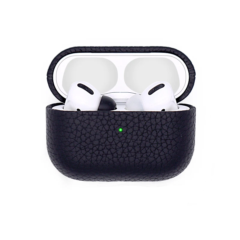 

Factory of Luxury Protective Pebble Genuine Leather for AirPods 1/2 /Pro case