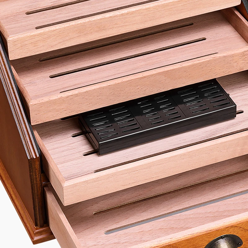 
Professional manufacture spanish cedar custom wooden cigar cabinet 