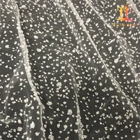 

Factory sell directly shiny sequined glitter lace tulle fabric for dress