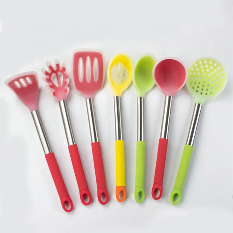 High Quality Silicone Kitchen Utensil Set Cooking Tools Utensils Brush