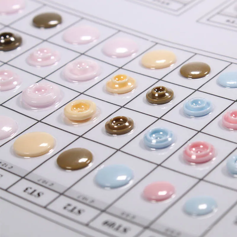

Factory directly supply nice quality round shape colorful plastic press snap button, Picture