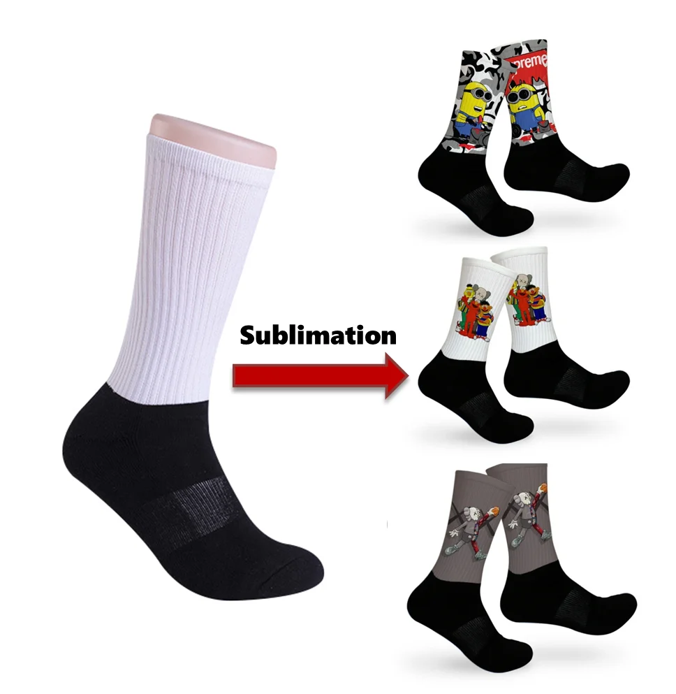 

Custom designer socks Blank sublimation sock