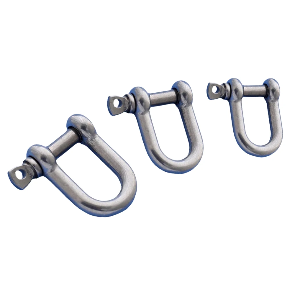 

Marine Anchor Shackle Bolt Forelock Shackle Hook 14mm D Dee Shackle Hitch for Poultry Stainless Steel Silver Galvanized Us Type