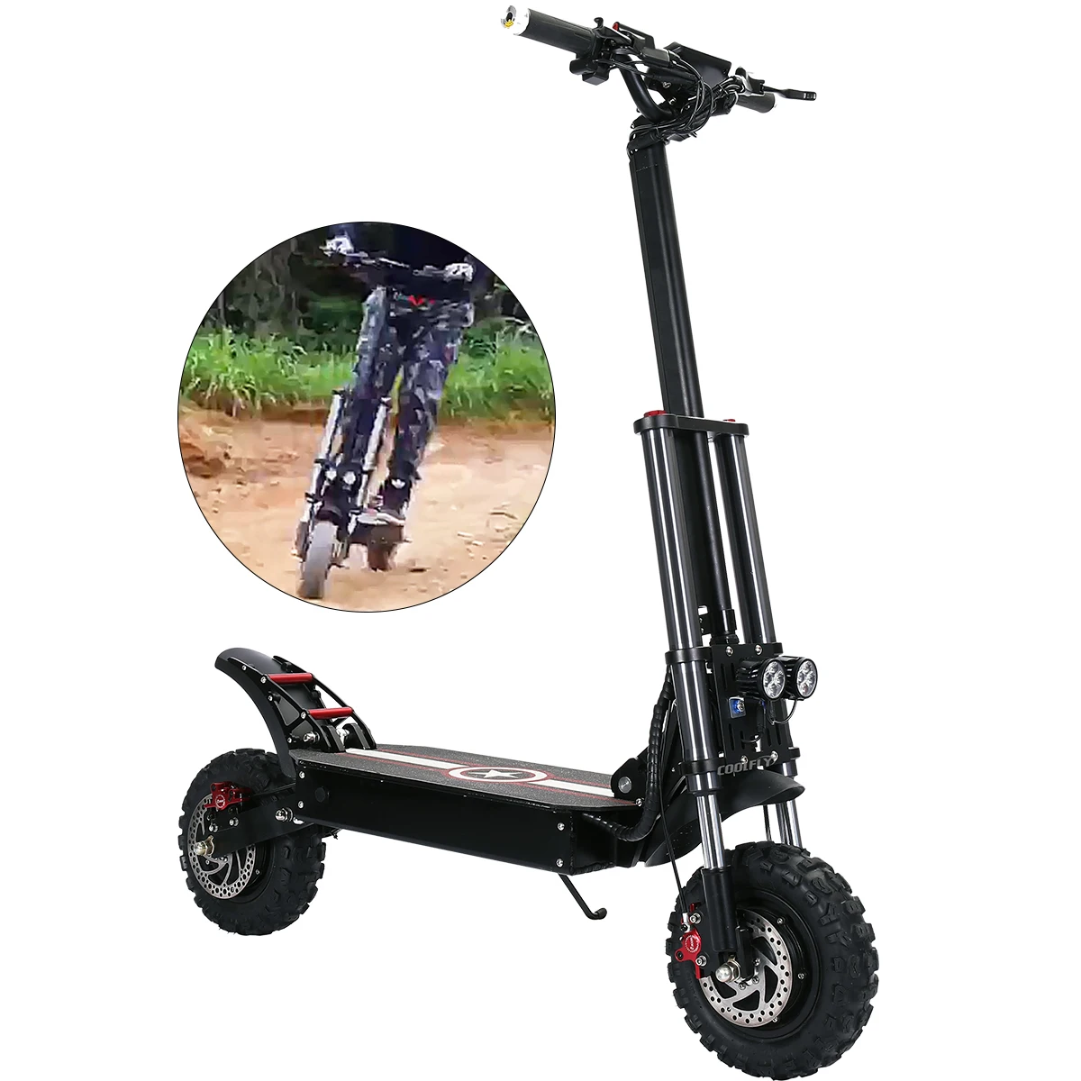 

Coolfly 11inch e scooter 60v 3200w dual motor folding off road electric scooter for adults with li-lon battery