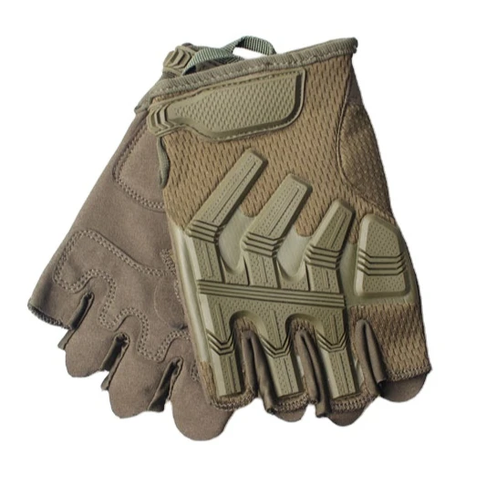 

Customized Nylon Material Hand Guard Wear-resistant Anti-slip Camouflage Gloves Fingerless, Black, army green,sandy