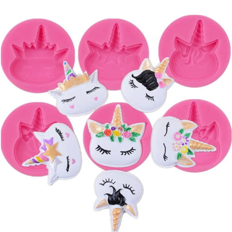 

Unicorn Silicone Molds for resin mold Fondant Cake Decoration