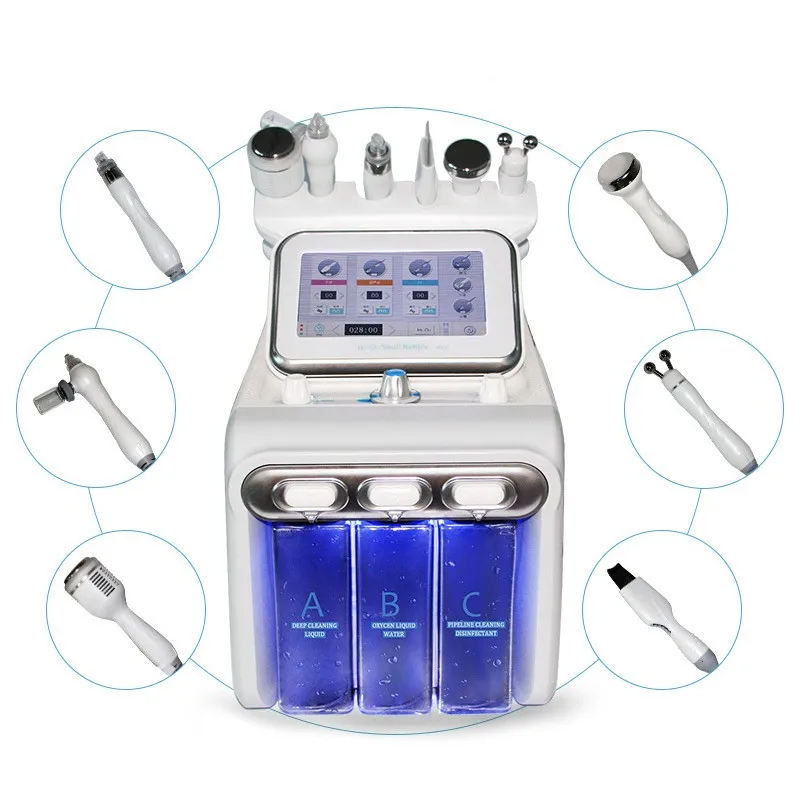 

Factory SPA 6 in 1 personal care beauty equipment skin care products Spa machine multi-functional hydra H2O2 facial machine