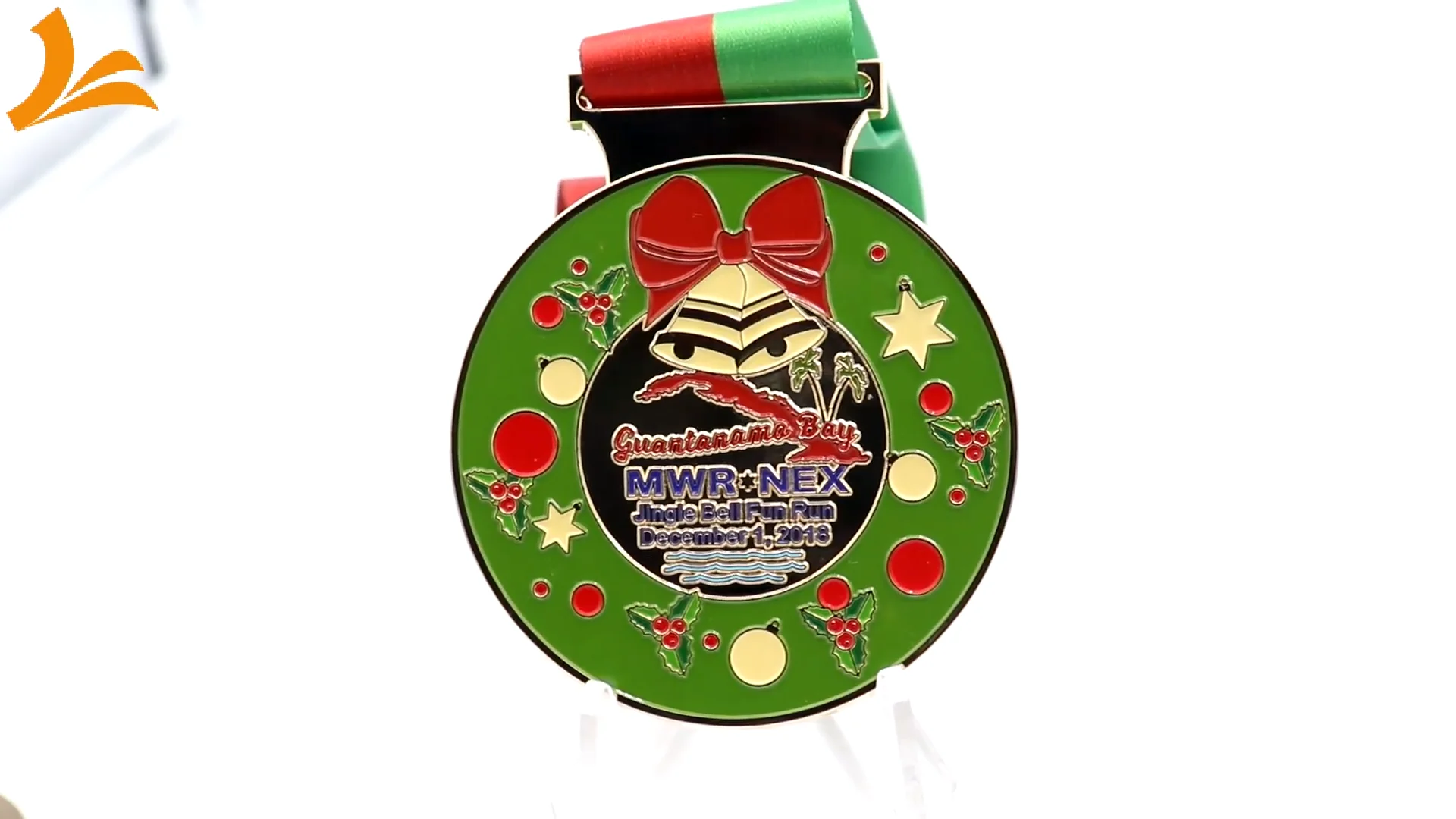 design your own christmas present gold plating metal medals