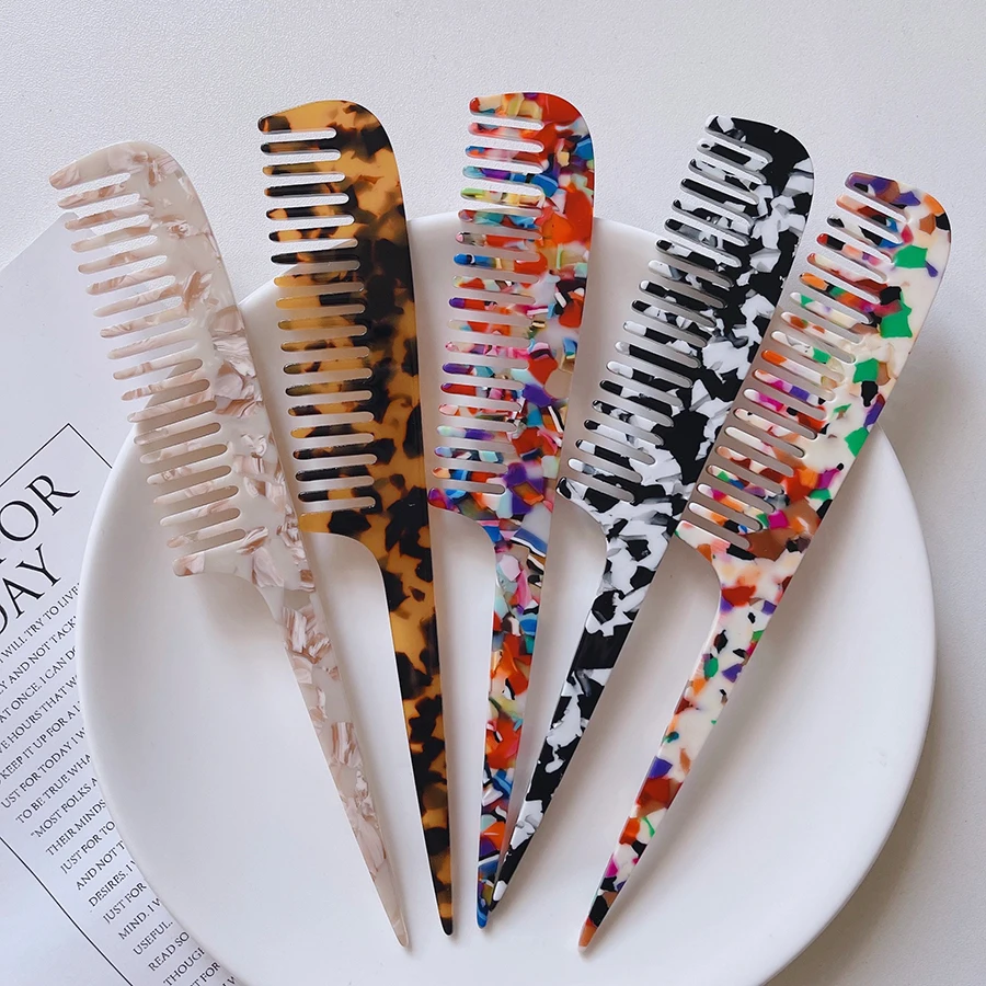 

Anti-static Pointed Tail Hair Comb Acetic Acid Combs For Thick Hair