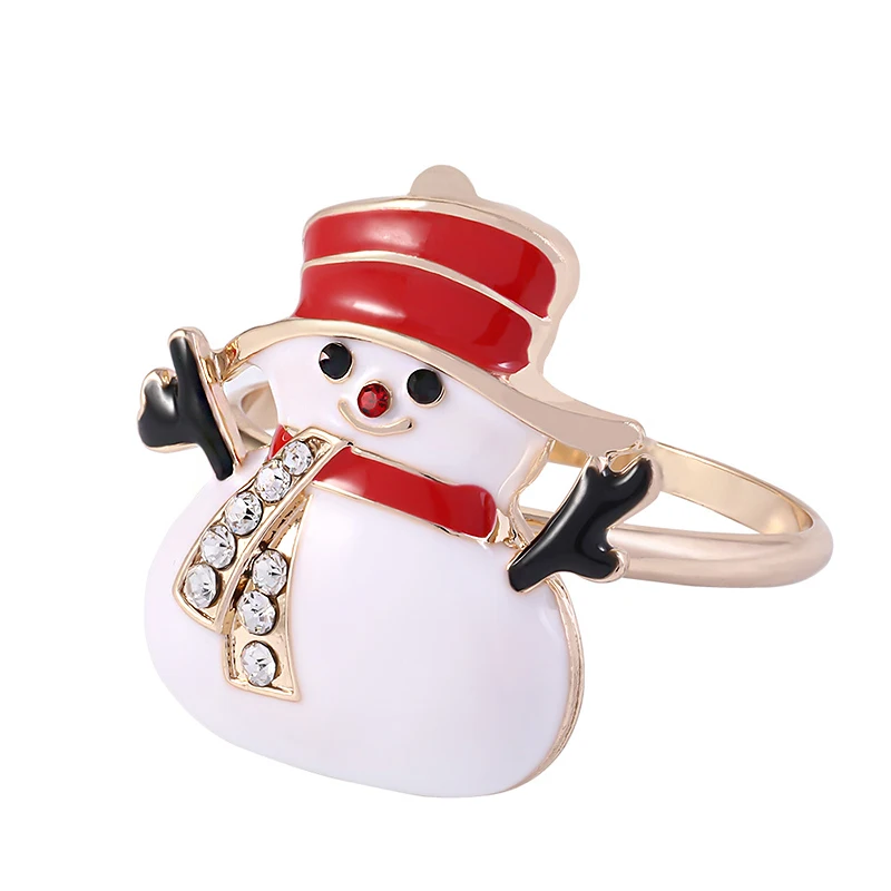 

fashion wholesale 2022 Christmas Jewelry Christmas series Napkin Buckle cute gift, As picture