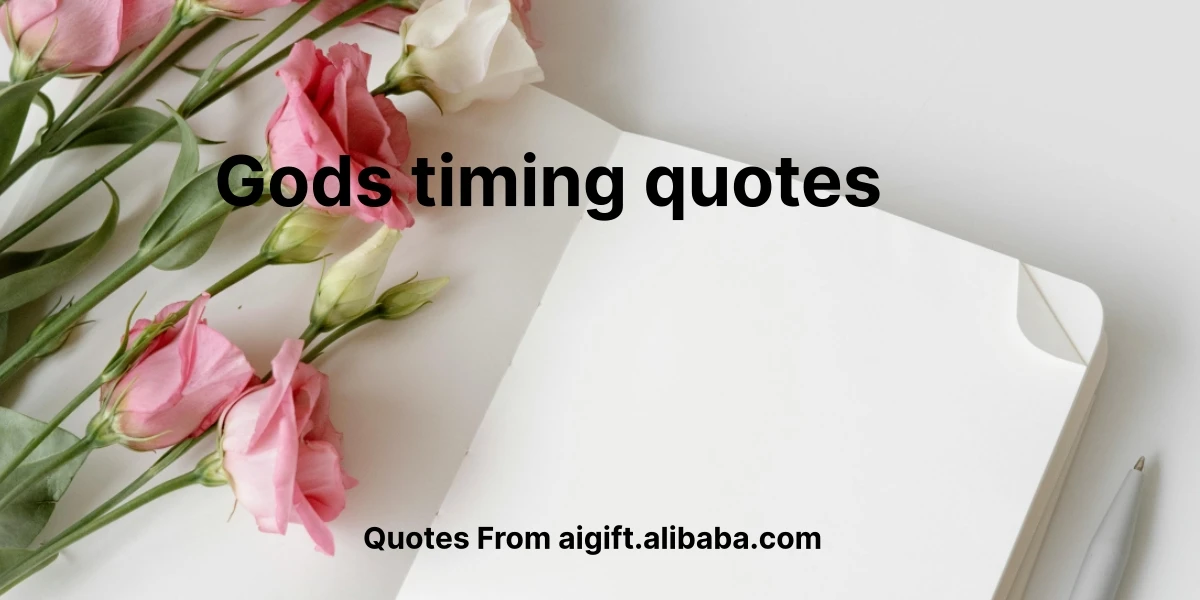 gods timing quotes