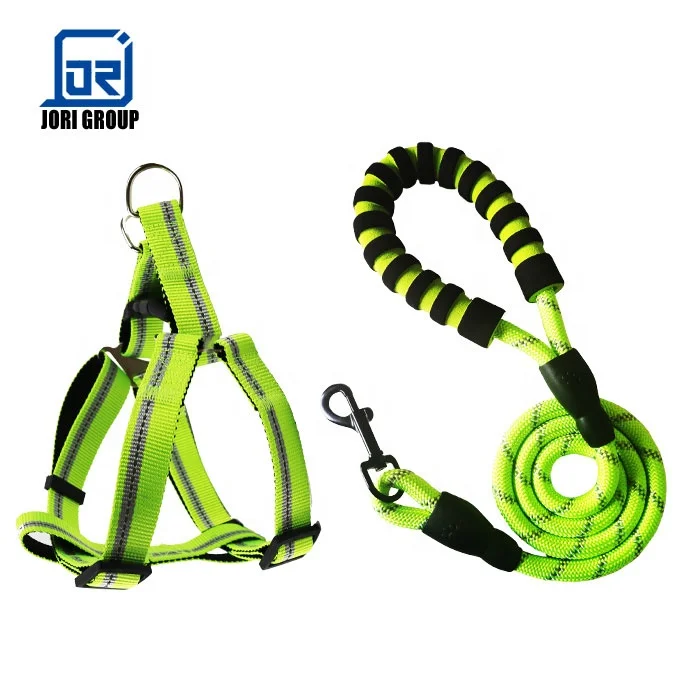

Adjustable Reflective Pet Dog Cat Harness With Nylon Leash Outdoor Training Collar Night Safety, Black/red/blue/green/pink