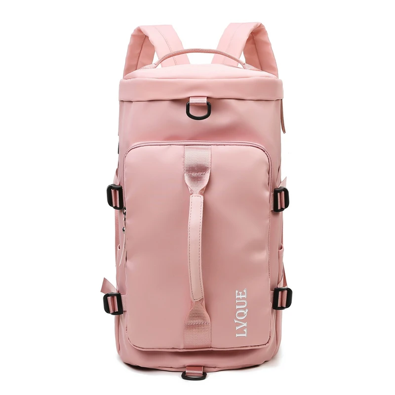 

Wholesale Fashion Large capacity Women Duffel Sport Gym Bag with Shoe Compartment Men Travel backpack, Customized color