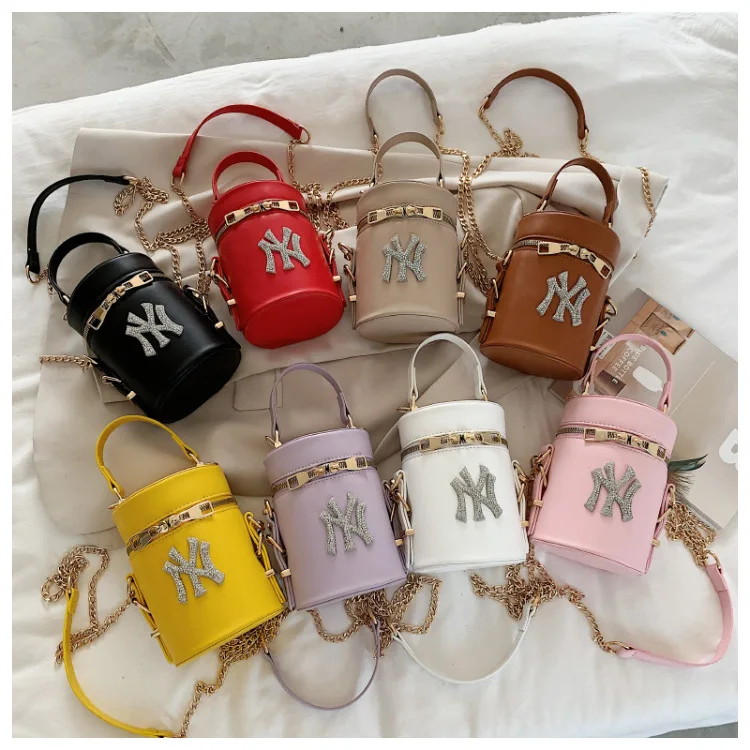 

Famous Brands Designer Handbag Trendy Mini Hand Bags Luxury Fashion Ladies Top Handle bucket Chain Shoulder Bags NY Purses