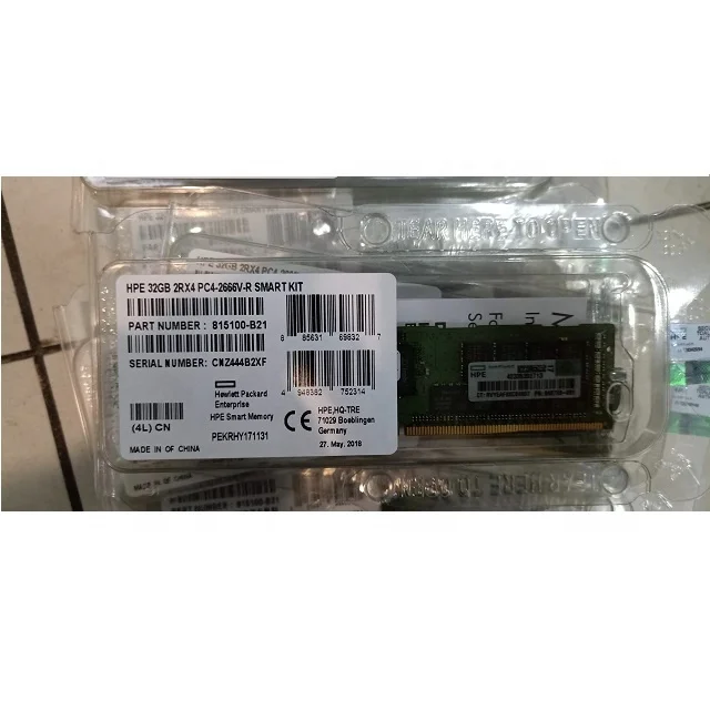 

HPE P00924-B21 32gb 2rx4 2933mhz Pc4-23400 Ecc Registered Memory for DL380 Gen10 server