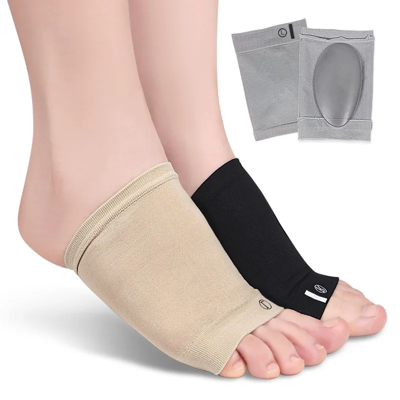 To the Feet Foot Arch Support Gel Metatarsal Compression Flat Foot Orthopedic Insoles Skin/Black Custom Logo OEM/ODM Accepted