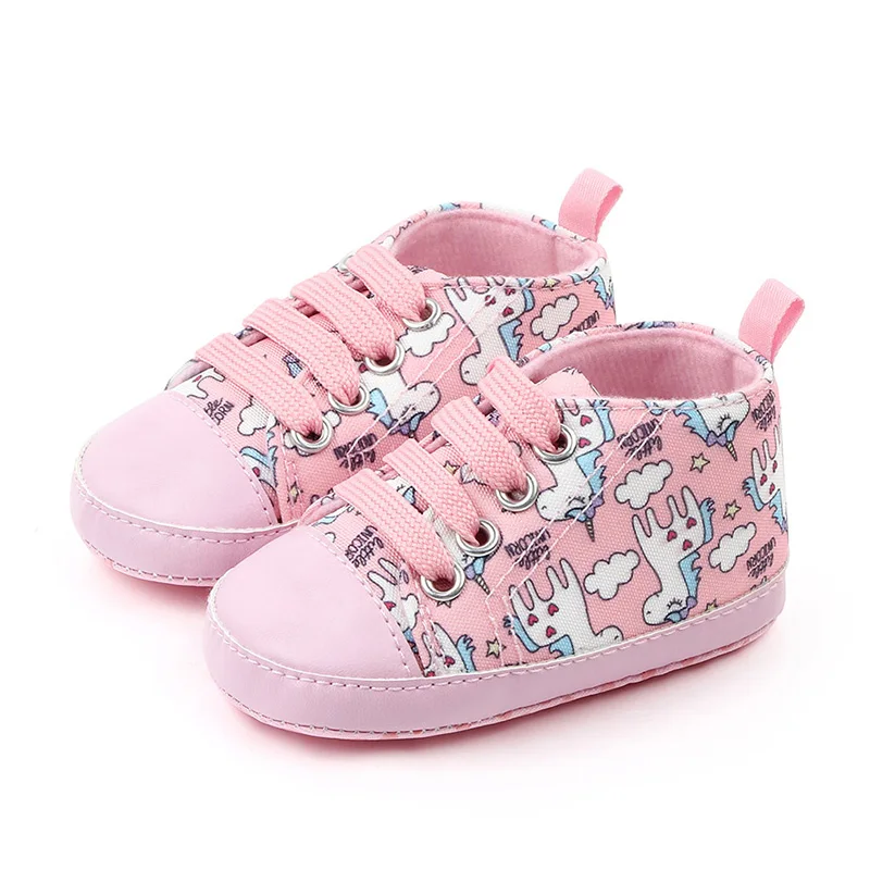 

New Cute Cartoon Unicorn Newborn Baby Shoes Soft Bottom Non-Slip Infant Toddler Shoes Baby Boy Girl Shoes Girls First Walkers
