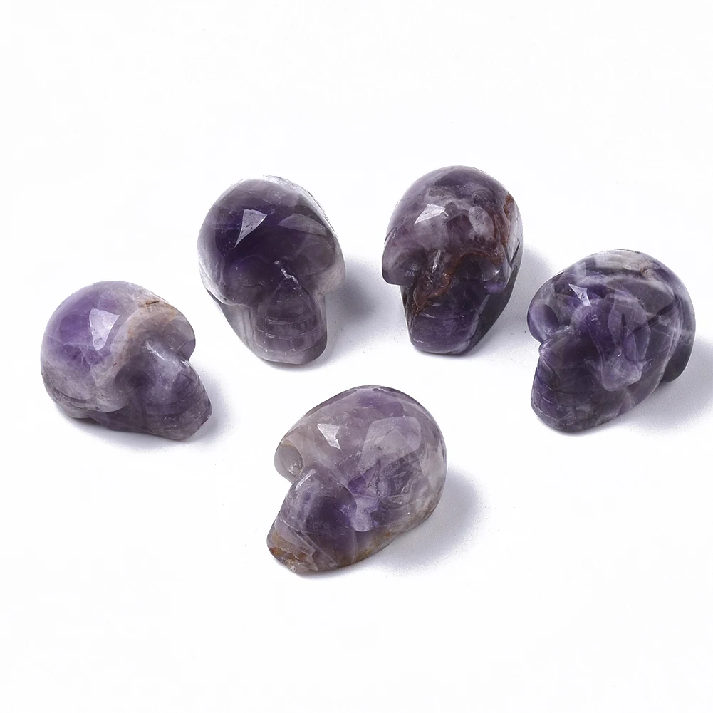 

PandaHall No Hole Jewelry Making Heart Natural Amethyst Beads