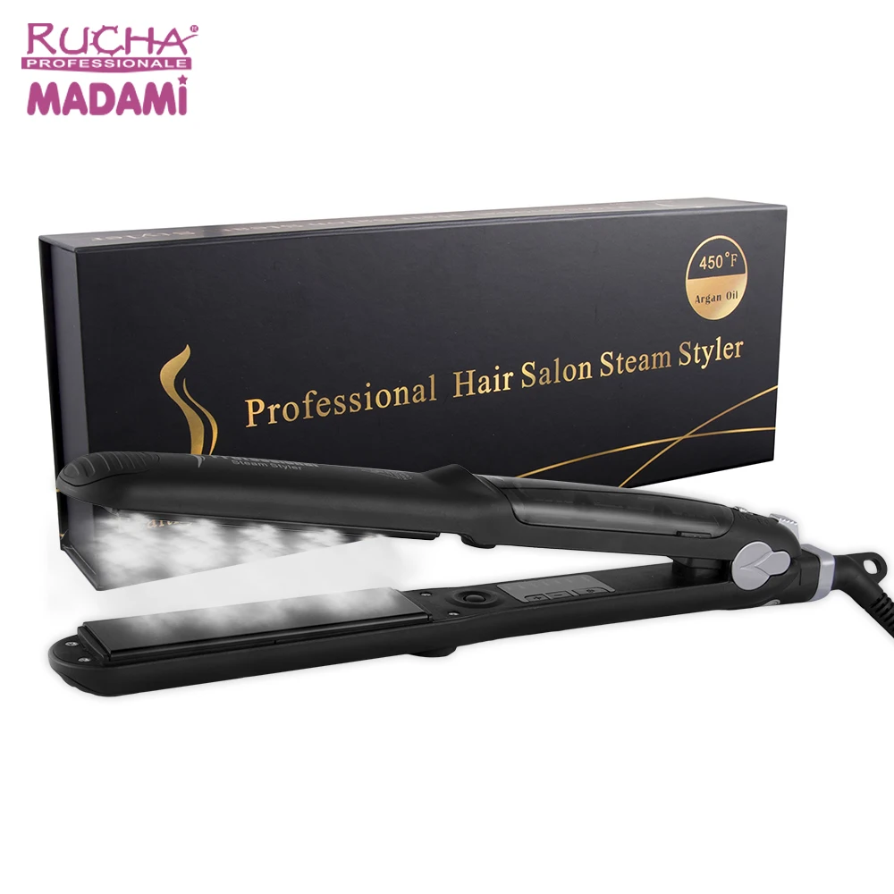 

Rucha Hair Beauty Tools Hot Sale Product Professional Hair Vapor-Infusing Iron Steam Hair Straightener lisseur cheveux vapeur