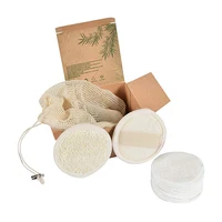 

Vegan Reusable Wart Sanitary Washable Organic Bamboo Cotton Make Up Remover Breast Pads Brushes