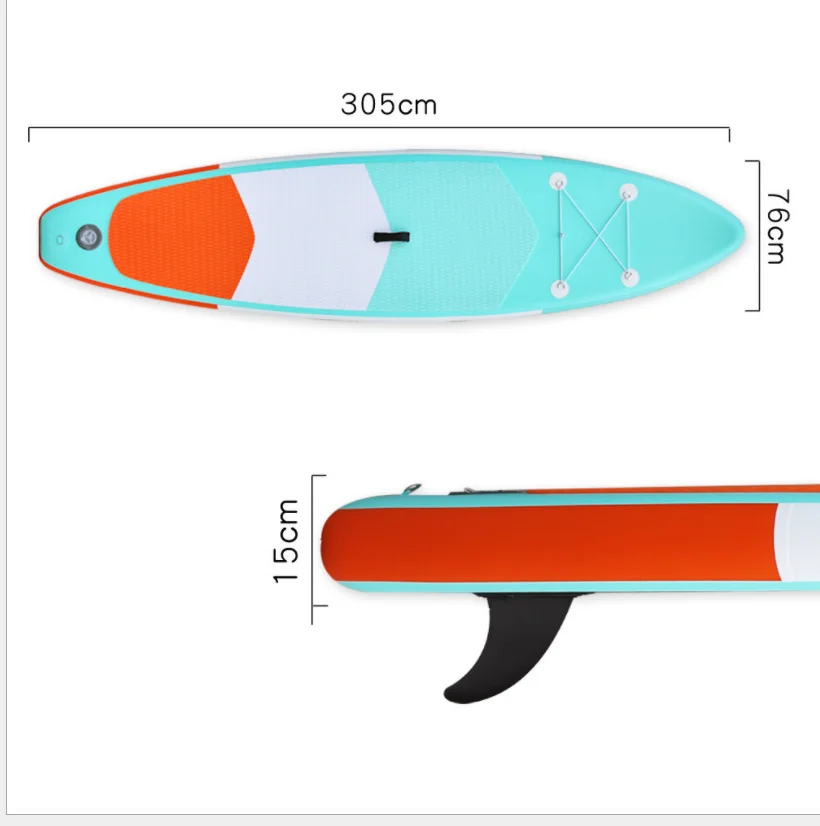 

Wholesale New Design Wood Pvc Inflatable Isup Stand Up Paddle Board, As picture