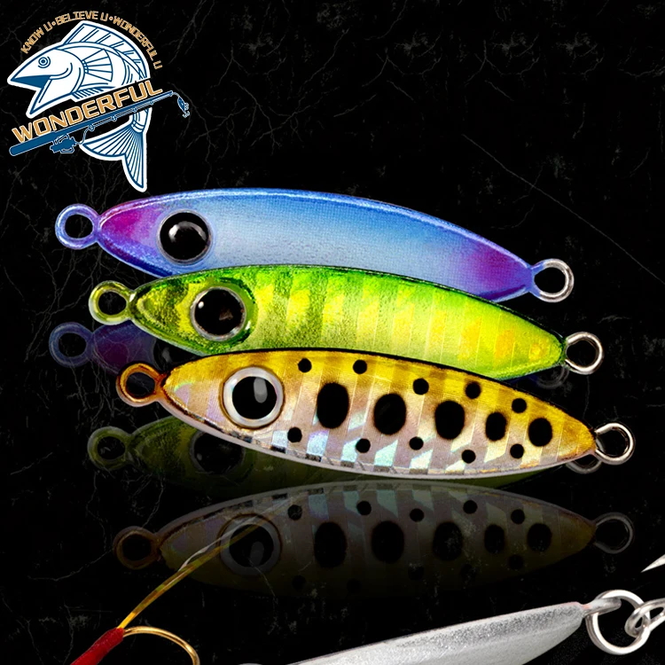 

Factory In Stock 10g 38mm Artificial Colorful Hard Metal Sea Bass Bait Long Casting Mini Sinking Lead Jigging Lure With Hook