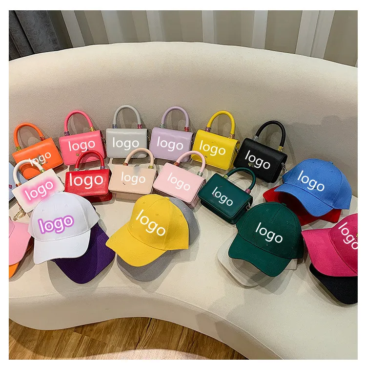 

2021 rhinestone wholesale caps ny hats hand bags custom new york matching purses handbags and hats sets, 12 colors