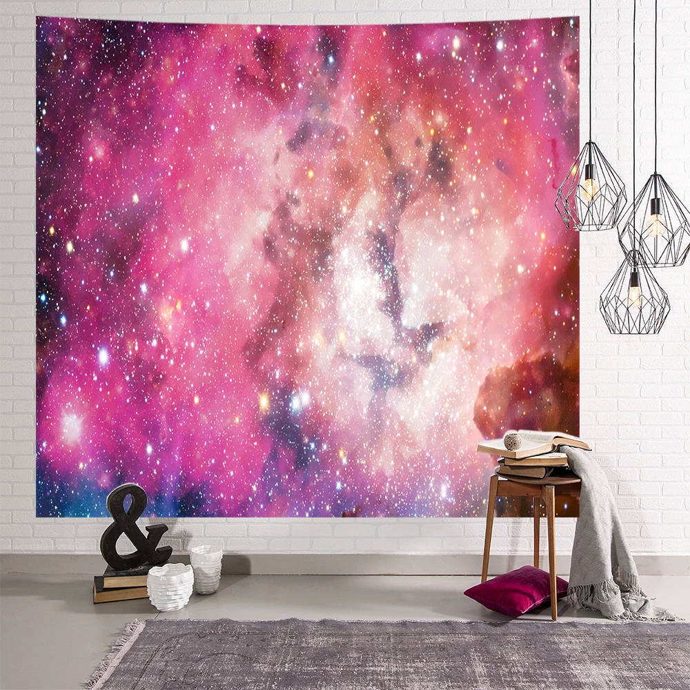 

Manufacturer custom starry sky top tapestry decoration background cloth