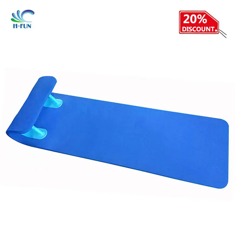 

New design round front head handle EVA foam water slide mat water slide foam mat, Blue or customize