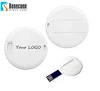New design round card retractable usb flash drives, 1GB~16GB thin usb memory card