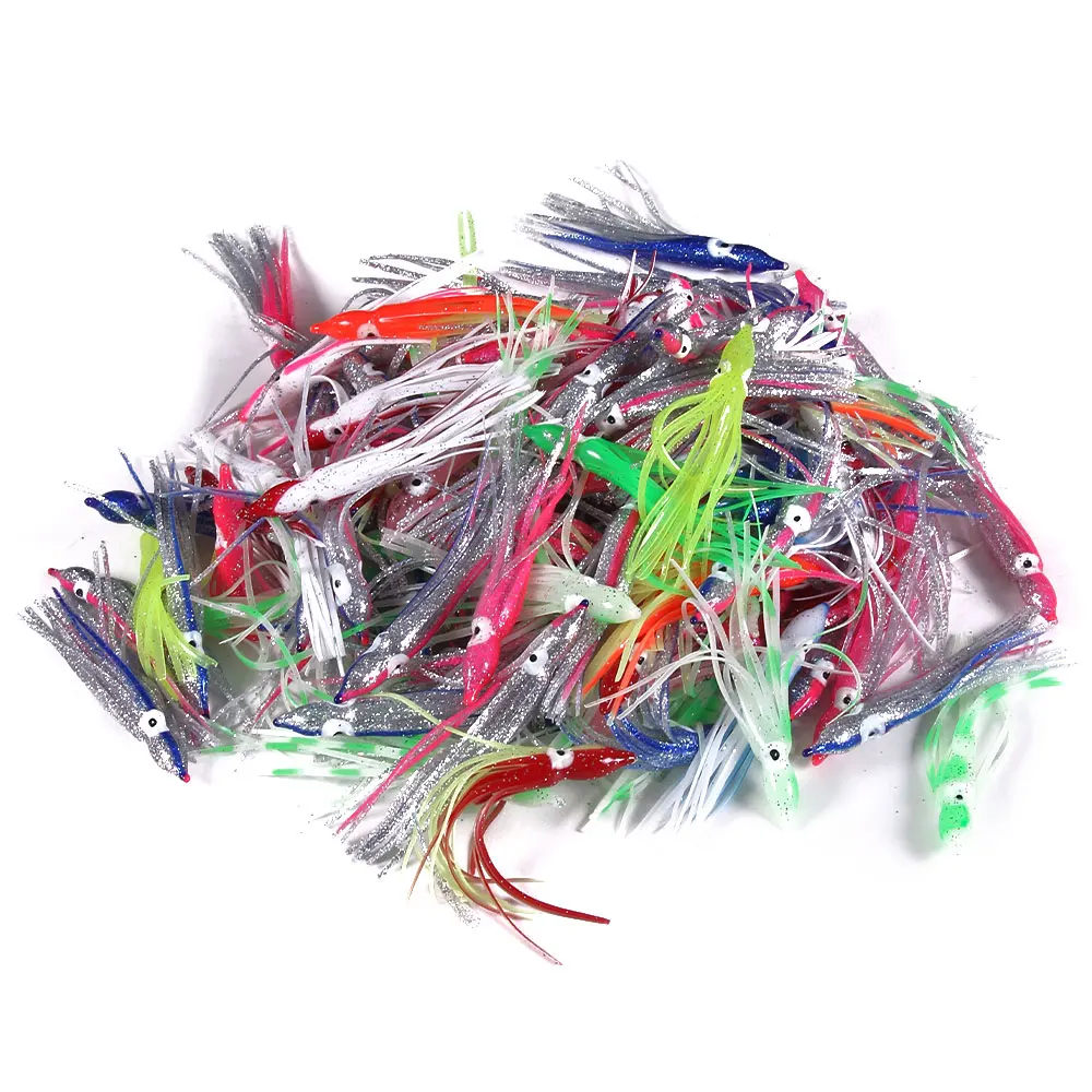 

5cm 7cm 10cm 12cm Soft Octopus Fishing Lures For Jigs Mixed Color Octopus Skirts Artificial Jigging Bait Squid Skirt Octopus