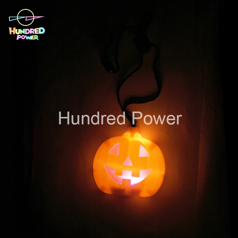 mardi gras glow light up pumpkin necklace party pack