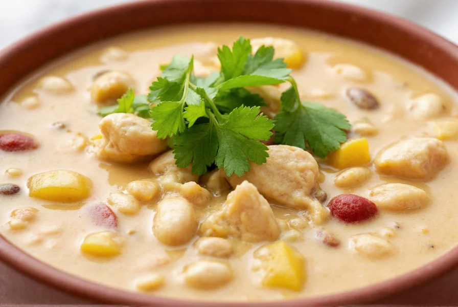 high protein white chicken chili 32g protein in 35 minutes