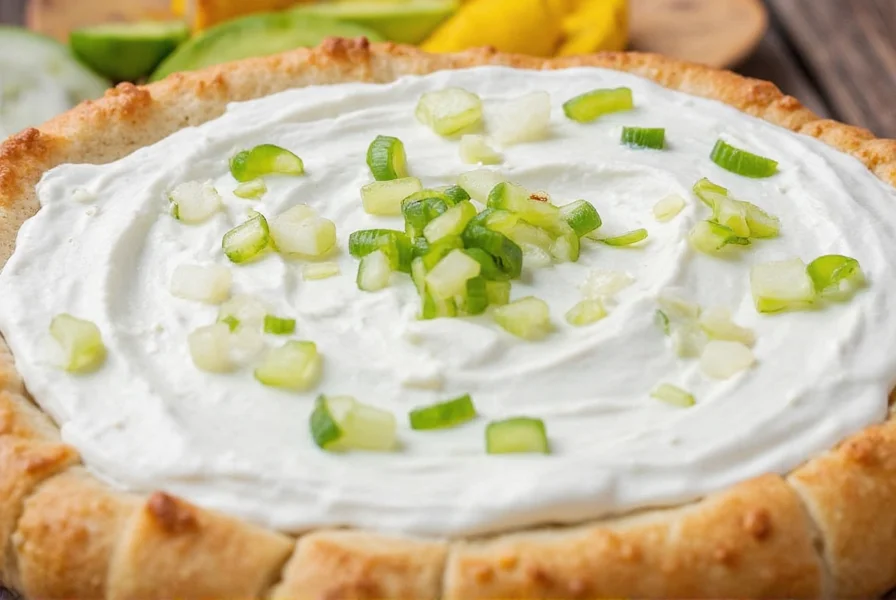 Homemade sour cream and onion dip served with assorted chips and vegetables