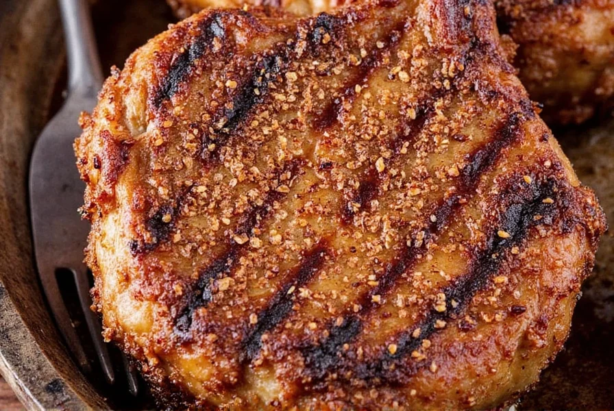 Pork Chop with Rub and Sauce