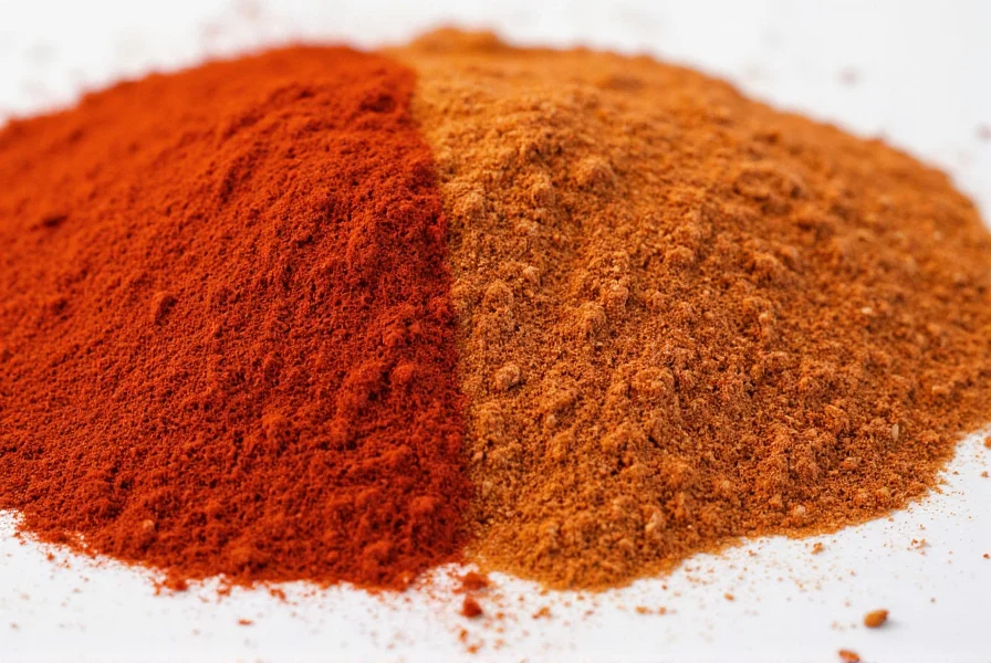 Close-up of spice rack with paprika bottles